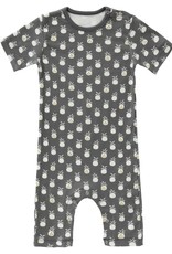 Baby pyjama "Pineapple anthracite" from organic cotton