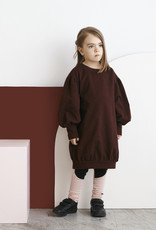 Kids longsleeve dress Tile melange with puffy sleeves