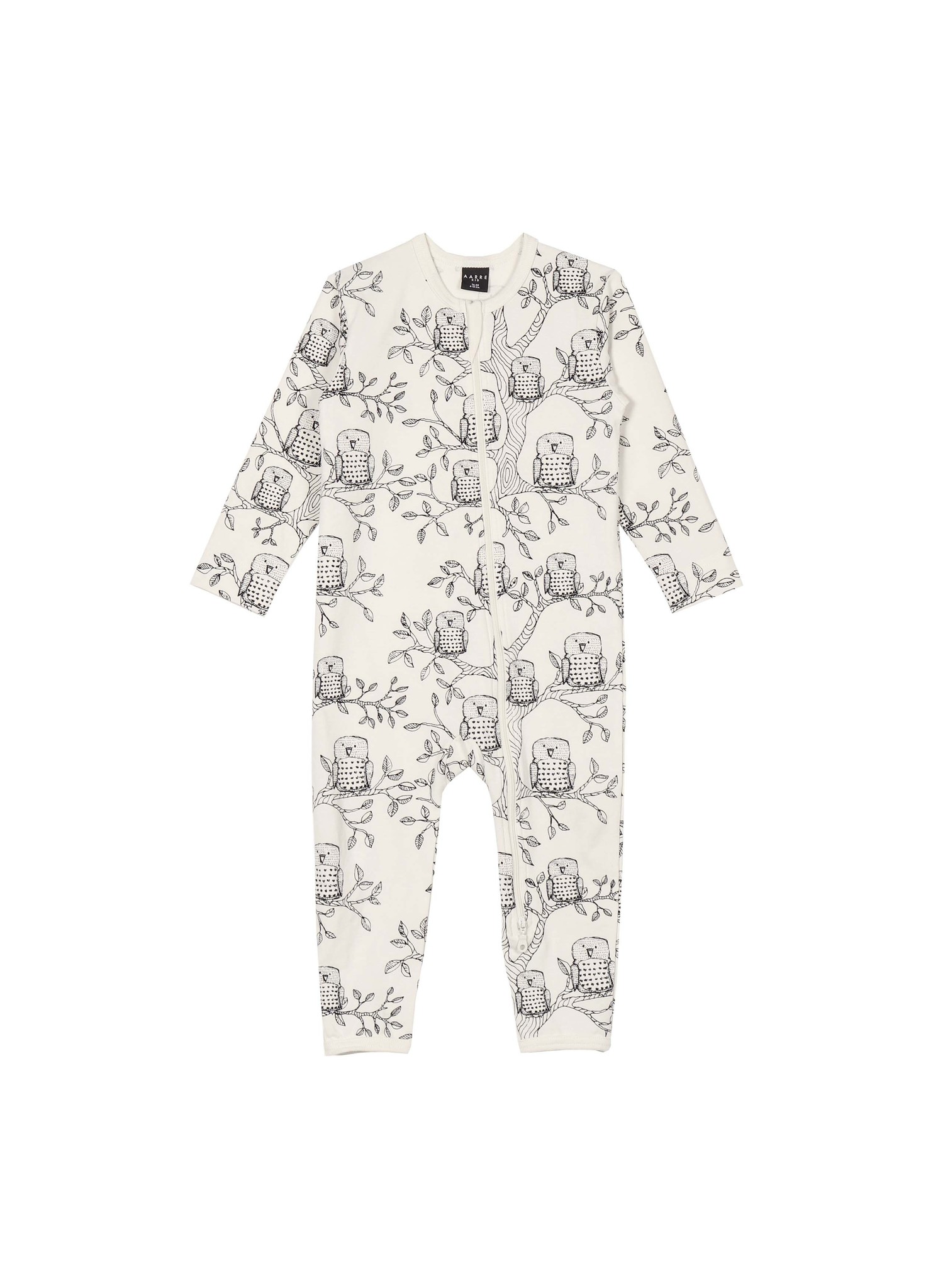 AARRE Bèbè Pyjama Grenouillere "Owl" en coton biologique