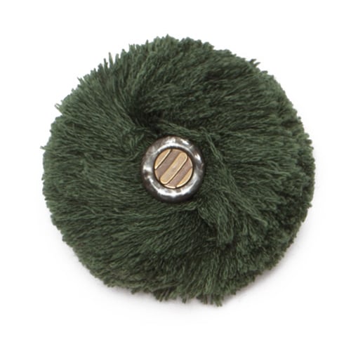 COSTO Detachable pom-pom forest green