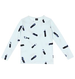 Pyjama shirt "Blue Minerals" à manches longues recycled materials
