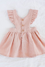 Pinafore dress "BELLE" in old pink