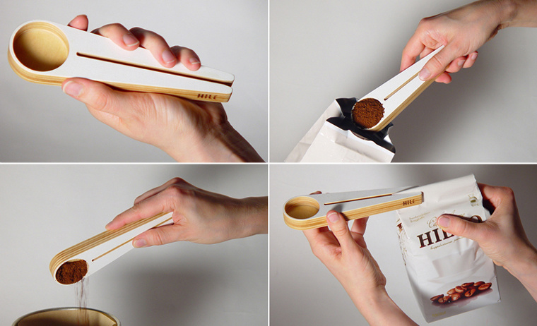 Coffee measuring spoon "Kapu" made of birch plywood
