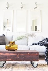 Woollen textile as a blanket or wall decoration black (110 x 170 cm)