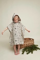 HEMPEA  Poncho de bain pour enfants "Sleepy forest" 70x65 cm