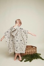 HEMPEA  Kinder Hanf Badeponcho "Sleepy forest" 70x65 cm