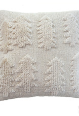 MUM'S Wool pillow case "Winter Forest" white 45x45 cm