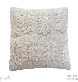 MUM'S Wool pillow case "Winter Forest" white 45x45 cm