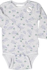 Bamboo baby body "Grey Mel Oak"