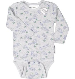 GEGGAMOJA / Bambus Babybody "Grey Mel Oak"