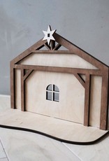 PAPURINO Wooden Christmas Crip