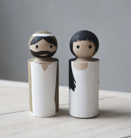 PAPURINO Marie et Josef pour la Crèche de Noël