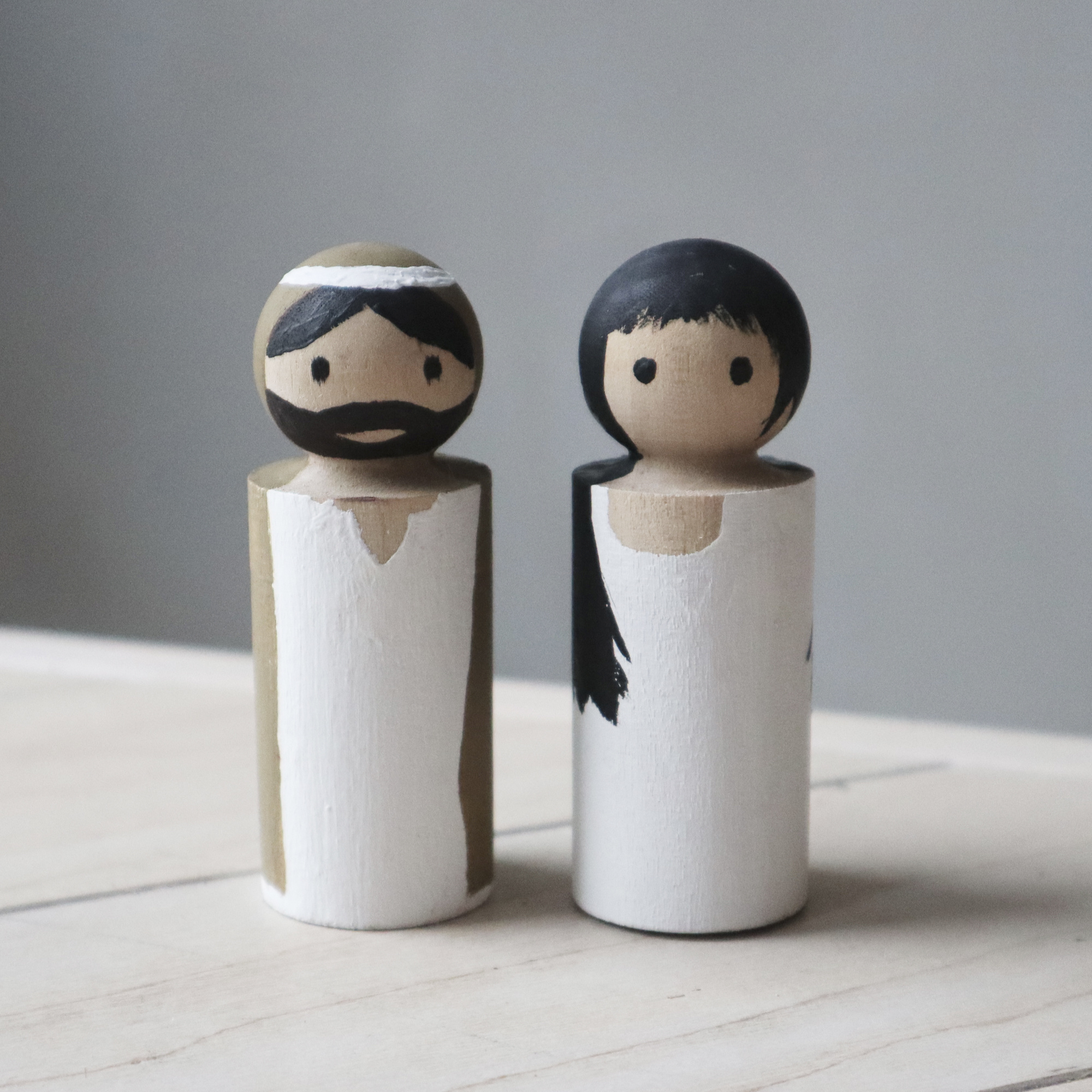 PAPURINO Maria und Josef für die Weihnachtskrippe