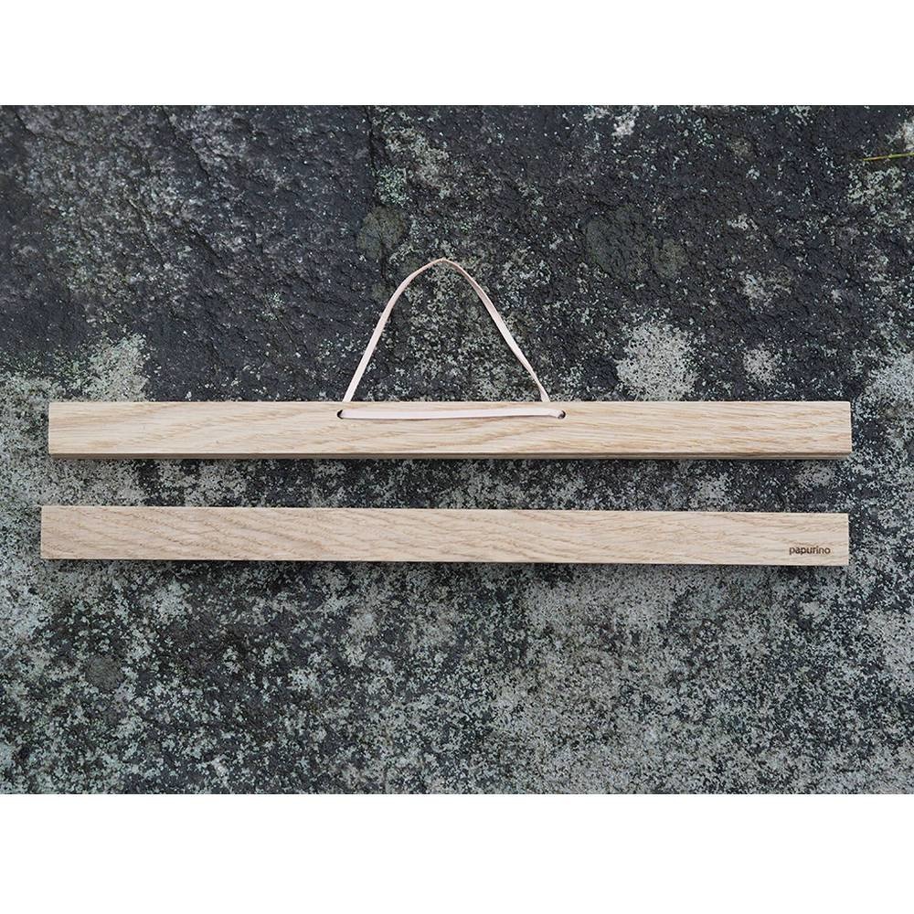 PAPURINO Magnetic poster bar 31 cm in oak/birch