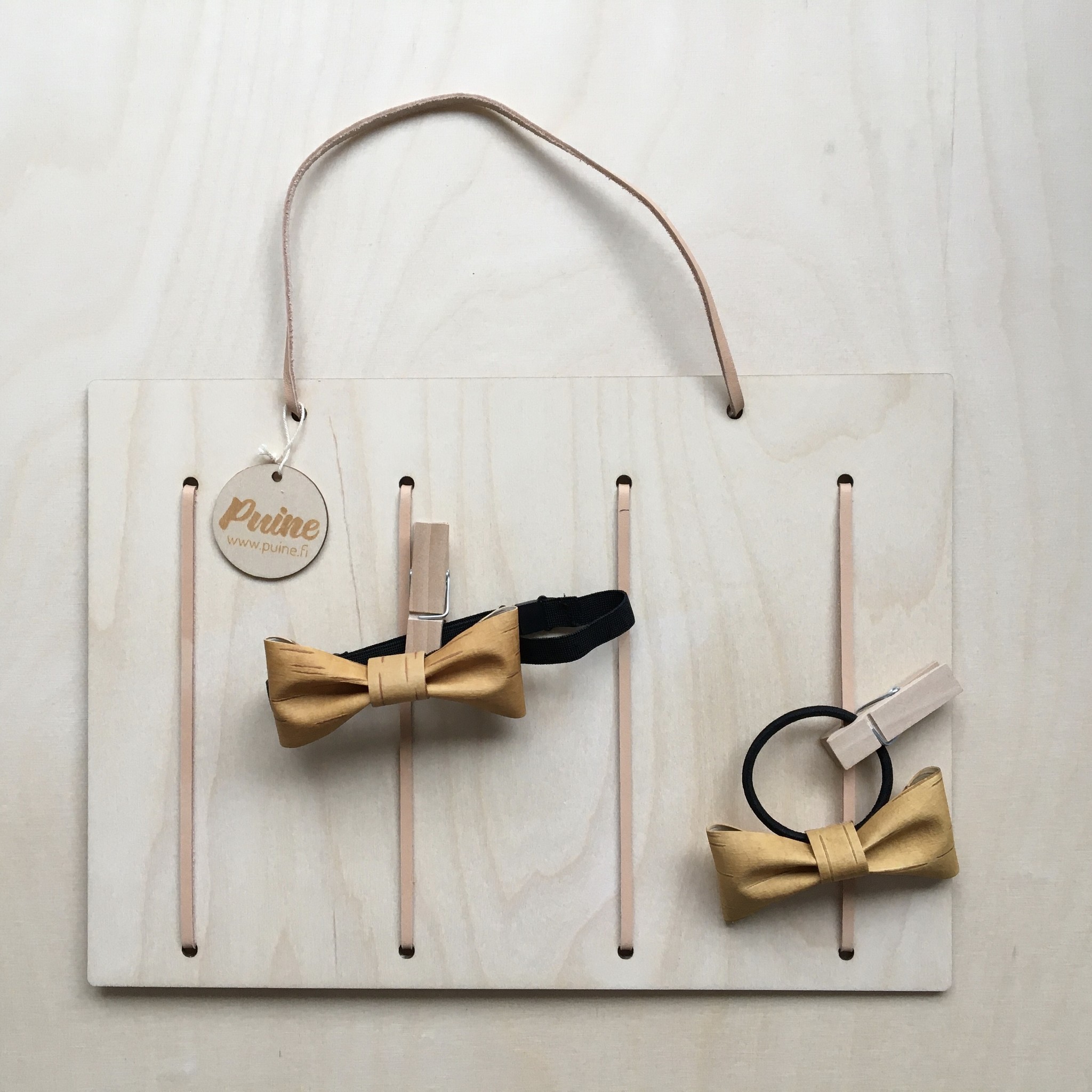 TUOHI DESIGN Nœud papillon de écorce de bouleau