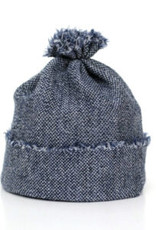 KNITWORKS Baby Beanie-Mütze jeansblau aus feiner Merinowolle