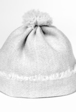 KNITWORKS Baby Beanie-Mütze hellgrau aus feiner Merinowolle