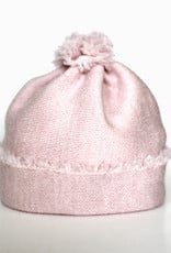 KNITWORKS Bonnet pour bébé rose pâle en laine de mérinos