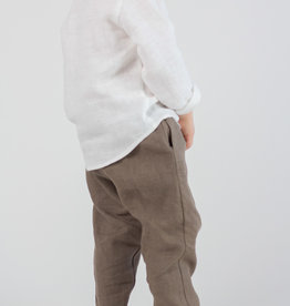 HULMU DESIGN Kids Linen Trousers khaki