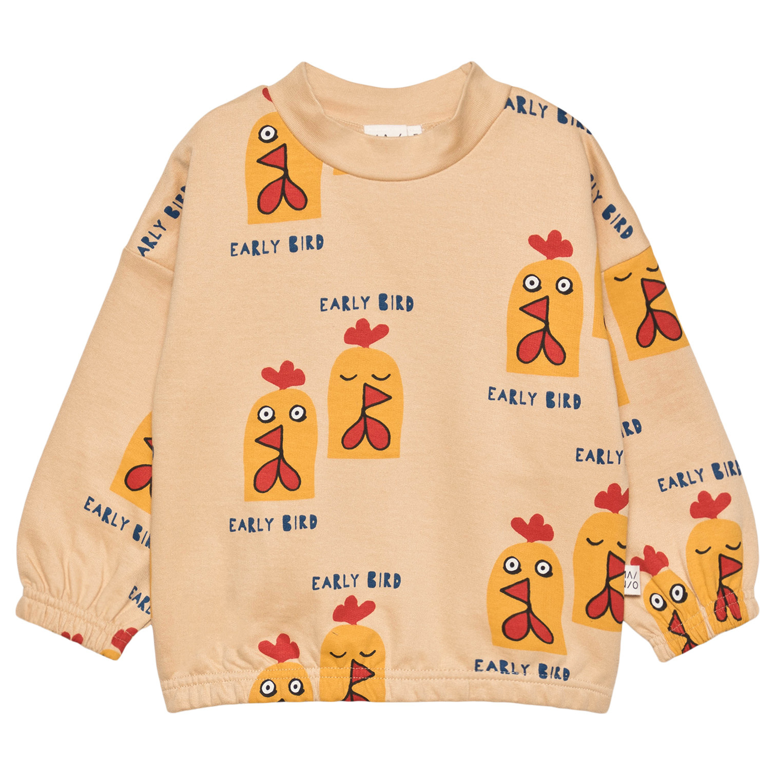 MAINIO CLOTHING Kinder Sweatshirt "Early bird" gelbfarben