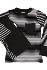 Kinder Zweiteiler Pyjama schwarz/weiss