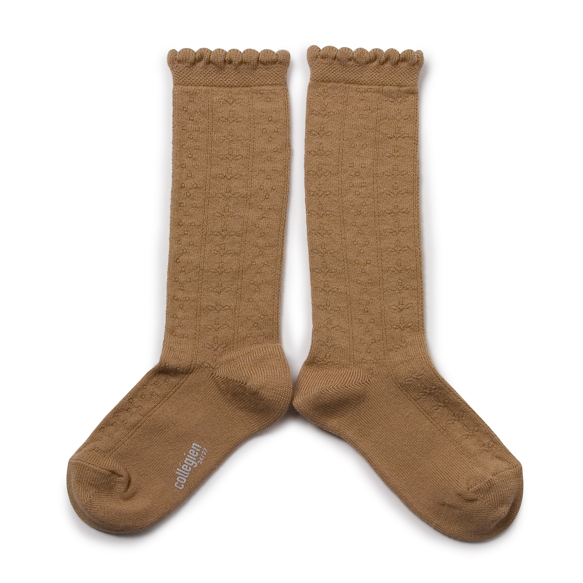 Kids Socks "Juliette" in Caramel au Beurre Salé