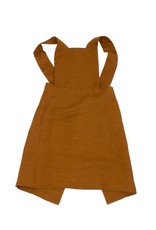 Kids linen apron cinnamon