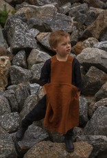 Kids linen apron cinnamon