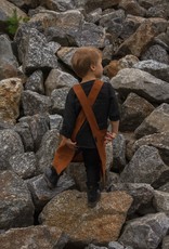 Kinder Leinenschürze zimtfarben