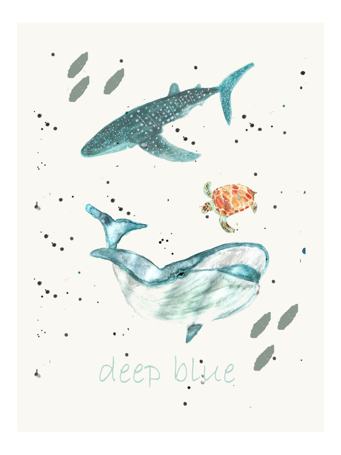 Affiche "Deep blue"