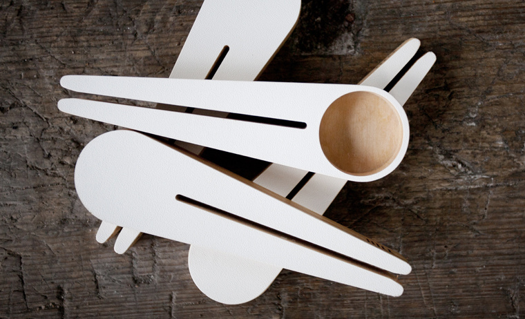 Coffee measuring spoon "Kapu" made of birch plywood