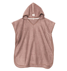 ONE-SIZE Kids bath poncho cacao coloured 61x70 cm