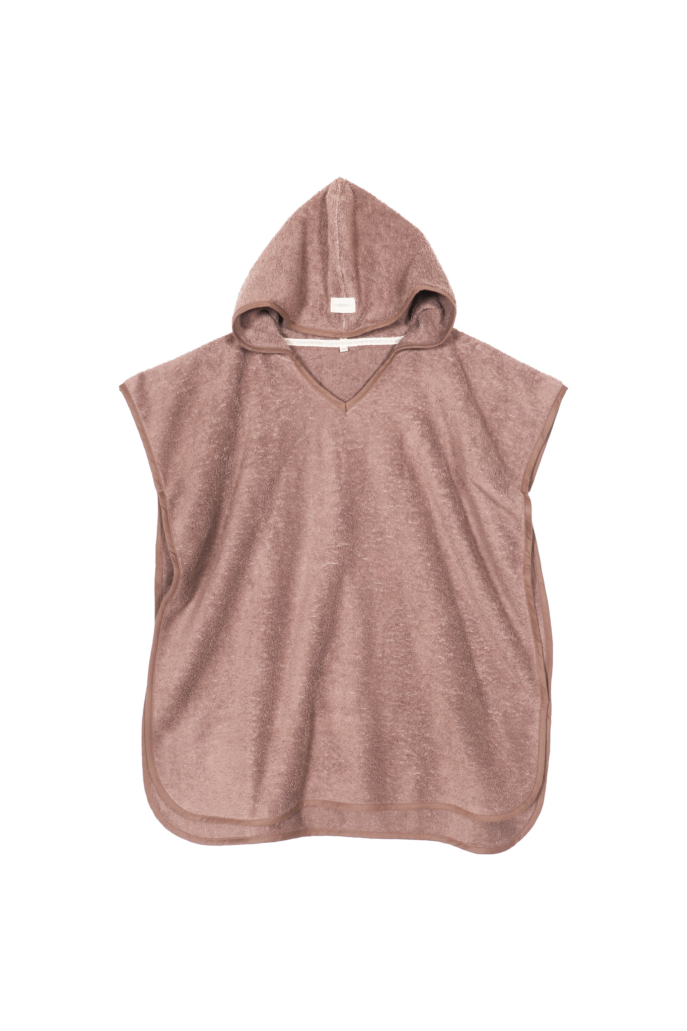 Kids bath poncho cacao coloured 61x70 cm