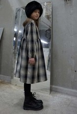 FLOOM STUDIO Oversize Dress with checkered pattern beige-black - Upcycling Material !