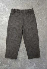 FLOOM STUDIO  Kids checkered trousers brown - Upcycling Material !