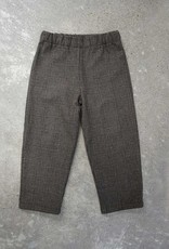 FLOOM STUDIO  Pantalon à carreaux pour enfants, marron - Upcycling Material !