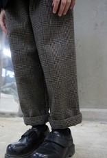 FLOOM STUDIO  Kids checkered trousers brown - Upcycling Material !