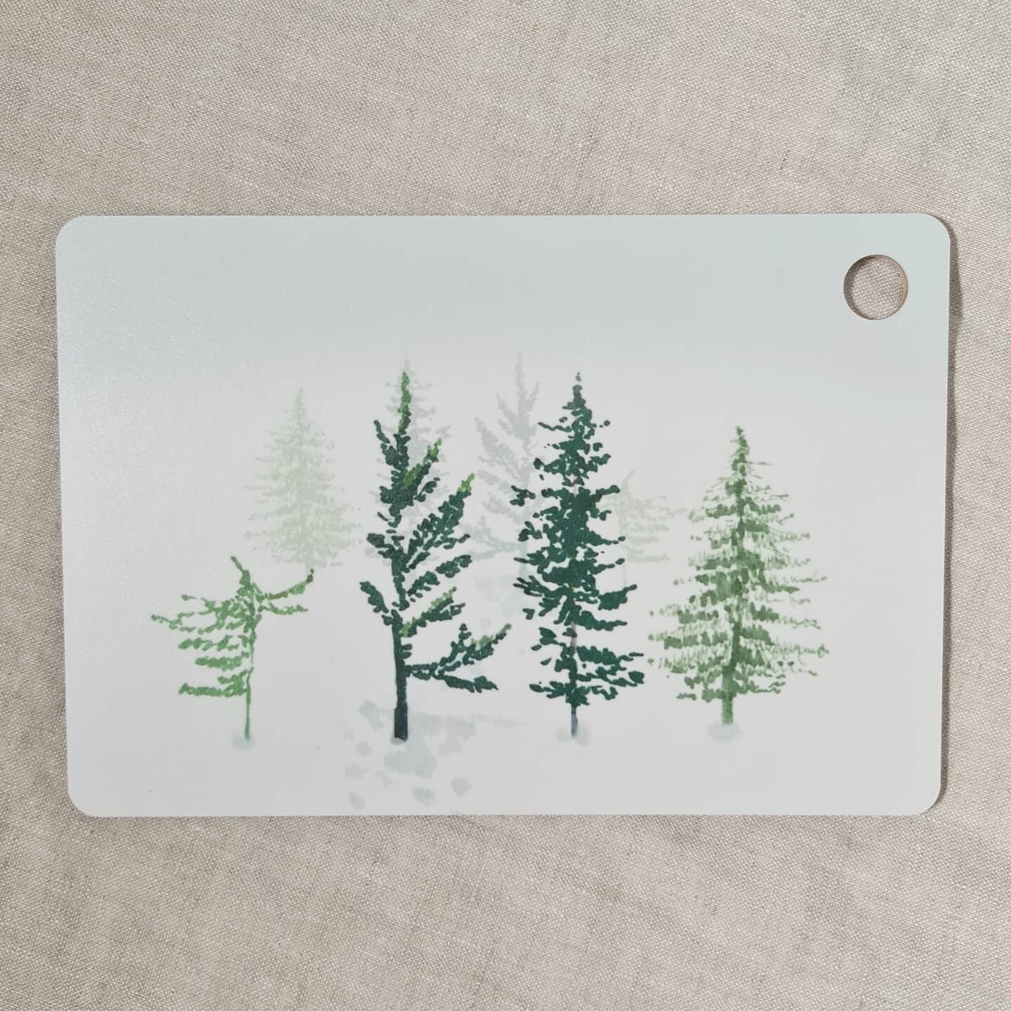 ART MIRIAM Holz-Frühstücksbrett  "Kuuset" 15x22cm