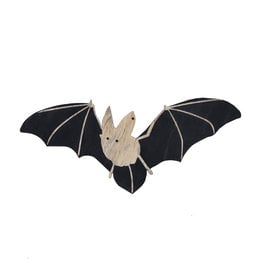 PAPURINO Décoration de chauve-souris en bois