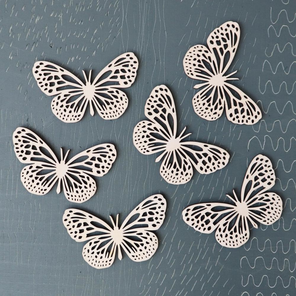 PAPURINO Wooden butterfly decoration