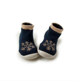 COLLÉGIEN Kids house socks blue coloured with rubber bottom