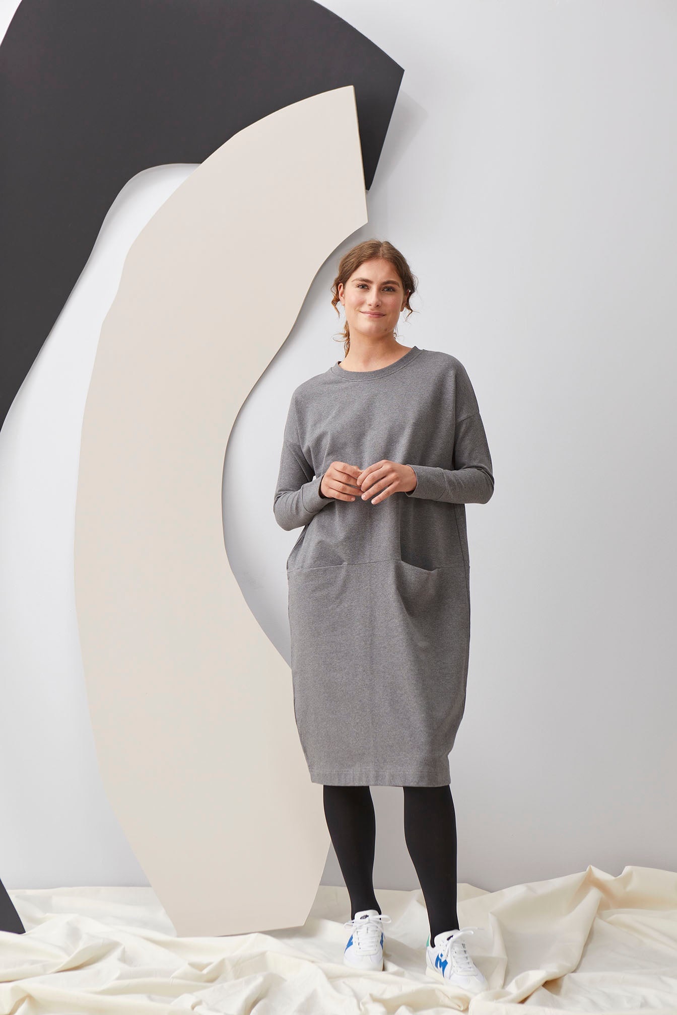 Longsleeve dress Giant Split grey 