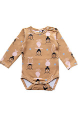 Unisex Babybody senffarben