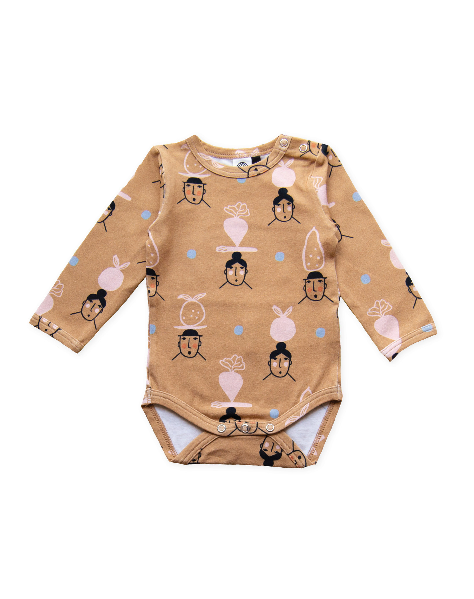 Unisex Babybody senffarben