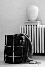 MUM'S Panier noir/blanc 35x45 cm