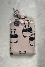 Bouncer panda Duvet Cover Set 150x210 / 50x60 cm black/grey-brown