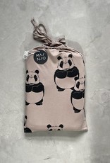 MAINIO CLOTHING Bouncer-Panda Bettwäsche Set 150x210 / 50x60 cm schwarz/graubraun