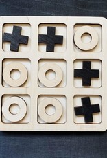 PAPURINO Tic-Tac-Toe Spiel aus Holz