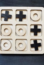 PAPURINO Wooden Tic-Tac-Toe Game