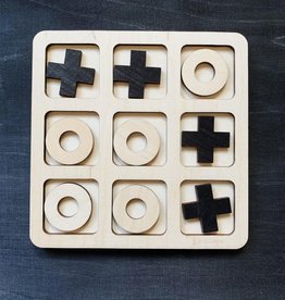 PAPURINO Jeu de Tic-Tac-Toe en bois